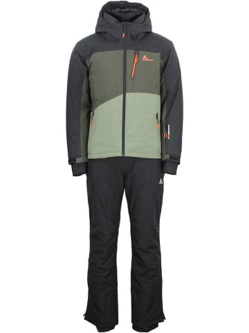 Peak Mountain 2-delige ski-/snowboardoutfit "Cerome" grijs/kaki