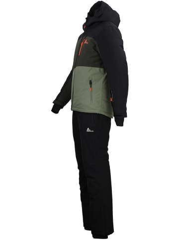 Peak Mountain 2-delige ski-/snowboardoutfit "Cerome" grijs/kaki