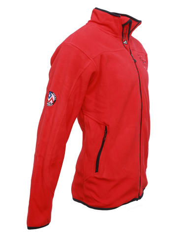 Peak Mountain Kurtka polarowa w kolorze czerwonym