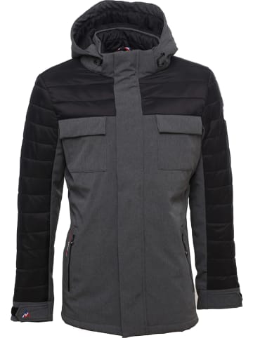 Peak Mountain Parka hybrydowa "Cantheon" w kolorze szarym