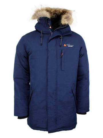 Peak Mountain Parka puchowa "Cogan" w kolorze granatowym