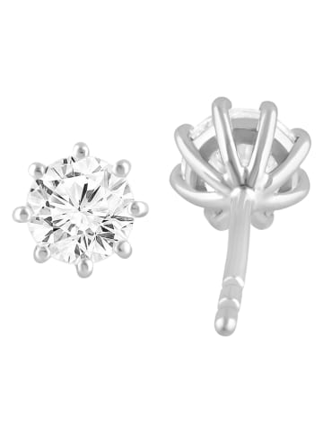 Diamonds lab grown Złote kolczyki-wkrętki z diamentami