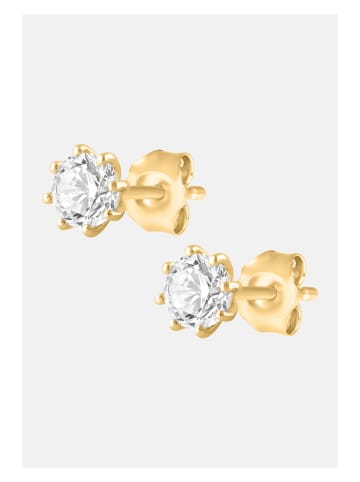 Diamonds lab grown Gold-Ohrstecker mit Diamanten