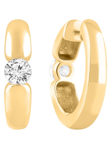 Diamonds lab grown Gouden creolen met diamanten