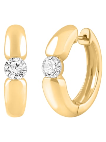 Diamonds lab grown Gouden creolen met diamanten