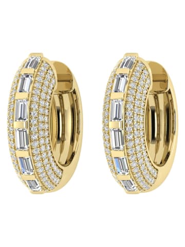 Diamonds lab grown Gouden creolen met diamanten