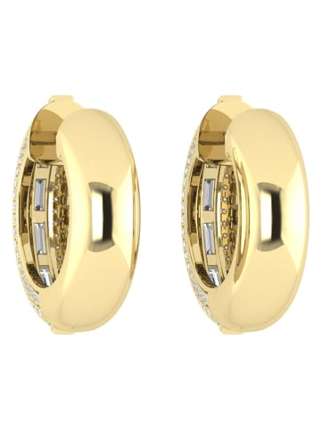 Diamonds lab grown Gouden creolen met diamanten