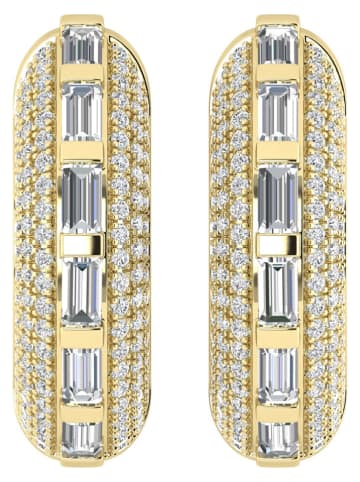 Diamonds lab grown Gouden creolen met diamanten