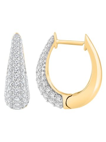 Diamonds lab grown Gouden creolen met diamanten