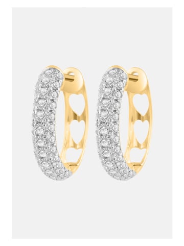 Diamonds lab grown Gouden creolen met diamanten