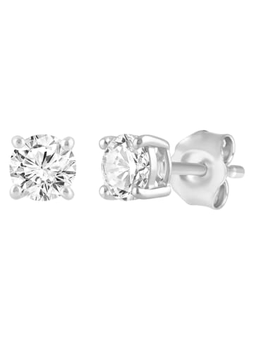 Diamonds lab grown Złote kolczyki-wkrętki z diamentami