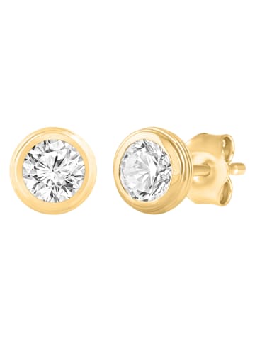 Diamonds lab grown Gold-Ohrstecker mit Diamanten