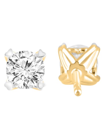 Diamonds lab grown Gold-Ohrstecker mit Diamanten