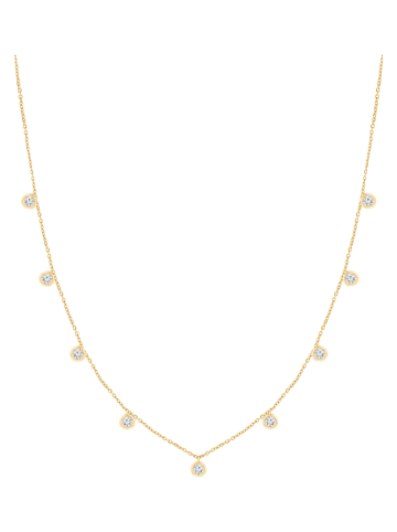 Diamonds lab grown Złoty naszyjnik z diamentami