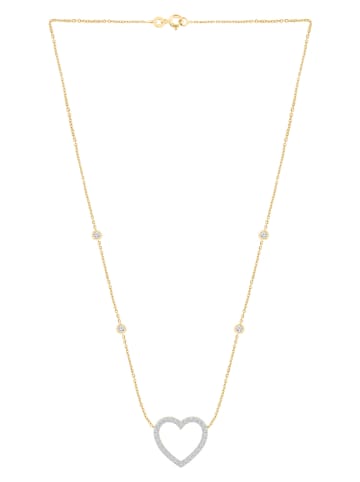 Diamonds lab grown Złoty naszyjnik z diamentami