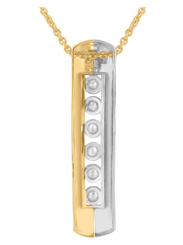 Diamonds lab grown Złota zawieszka z diamentami