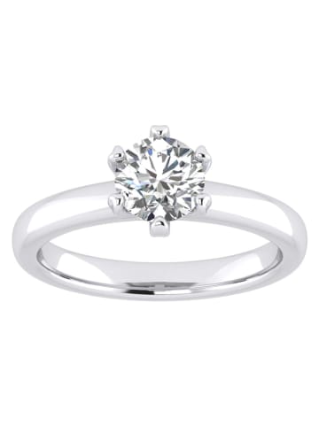 Diamonds lab grown Złoty pierścionek z diamentami