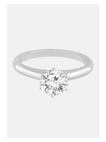 Diamonds lab grown Złoty pierścionek z diamentami