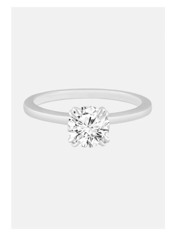 Diamonds lab grown Złoty pierścionek z diamentami