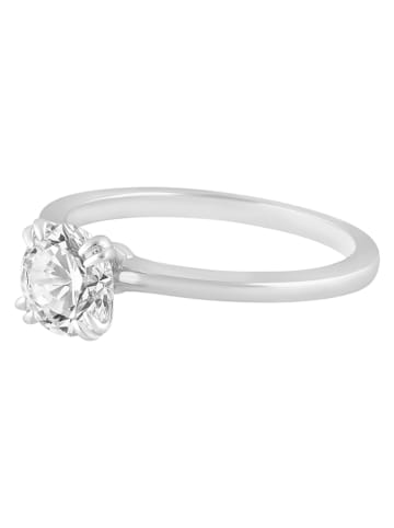 Diamonds lab grown Złoty pierścionek z diamentami