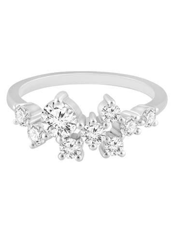 Diamonds lab grown Złoty pierścionek z diamentami