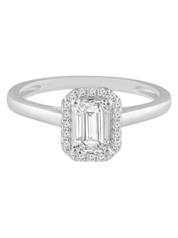 Diamonds lab grown Złoty pierścionek z diamentami