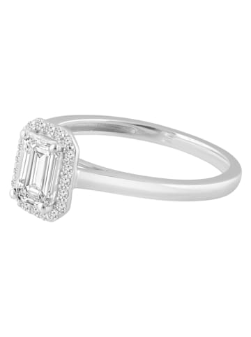 Diamonds lab grown Złoty pierścionek z diamentami