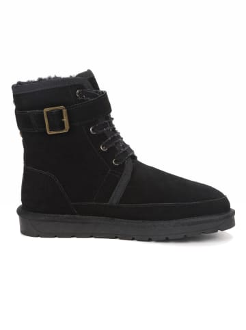 Gooce Leder-Winterboots "Dayana" in Schwarz