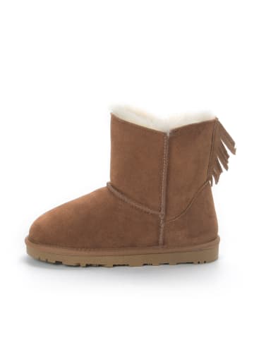 Gooce Leder-Winterstiefel "Gotzone" in Hellbraun