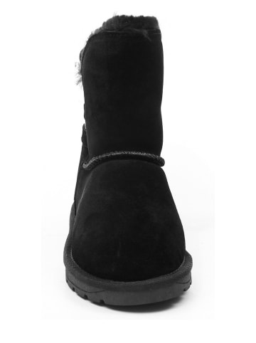 Gooce Leder-Winterboots "Zina" in Schwarz