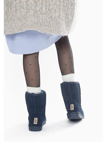 Gooce Leder-Winterboots "Fairfield" in Dunkelblau