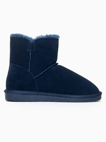 Gooce Leder-Winterboots "Crestone" in Dunkelblau