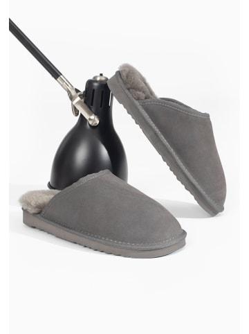 Gooce Wełniane kapcie "Emerald" w kolorze szarym