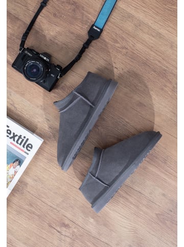 Gooce Leder-Winterboots "Jack" in Grau