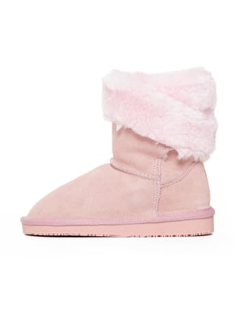 Gooce Leder-Winterboots "Florine" in Rosa