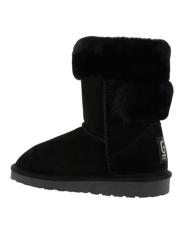 Gooce Leder-Winterstiefel "Beverly" in Schwarz