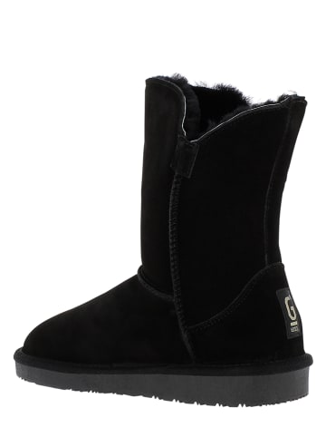 Gooce Leder-Winterstiefel "Breezy" in Schwarz