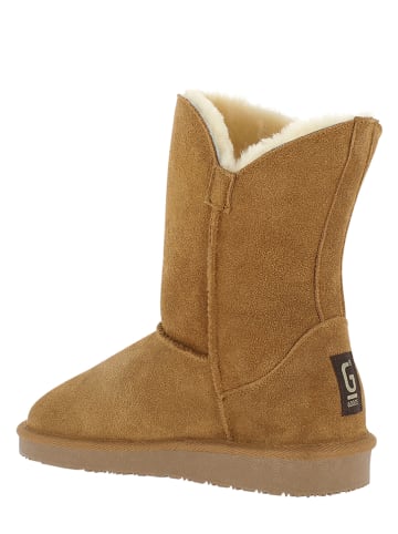 Gooce Leder-Winterstiefel "Breezy" in Hellbraun