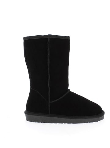 Gooce Leder-Winterstiefel "Pikes" in Schwarz