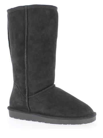 Gooce Leder-Winterstiefel "Elidir" in Anthrazit
