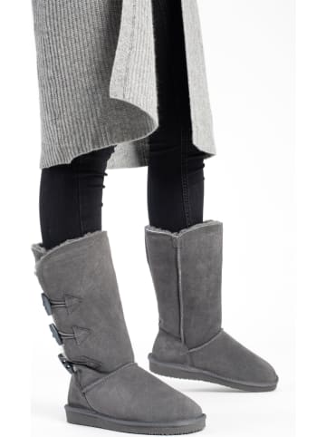 Gooce Leder-Winterstiefel "Cornice" in Grau