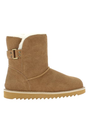 Gooce Leder-Winterboots "Colorado" in Hellbraun