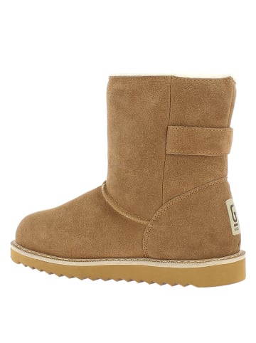 Gooce Leder-Winterboots "Colorado" in Hellbraun