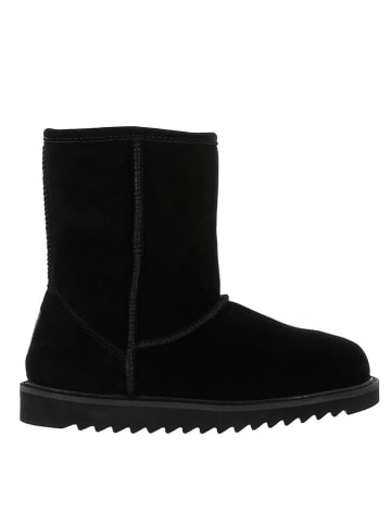 Gooce Skórzane kozaki zimowe "Sawel Waterproof" w kolorze czarnym