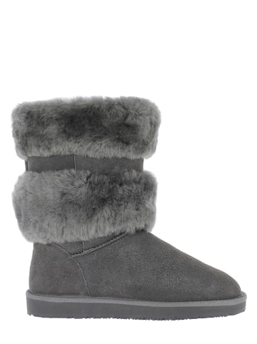 Gooce Leder-Winterstiefel "Mara" in Anthrazit