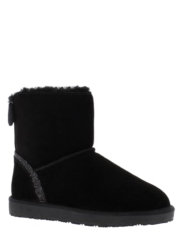 Gooce Leder-Winterboots "Mercy" in Schwarz