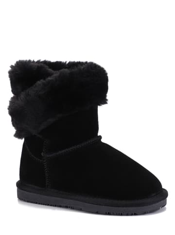 Gooce Leder-Winterboots "Britany" in Schwarz