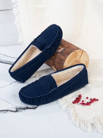 Gooce Mokasyny "Malika" w kolorze granatowym