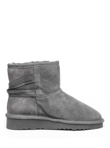 Gooce Leder-Winterboots "Eppie" in Grau