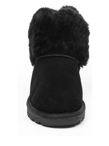 Gooce Leder-Winterboots "Fury" in Schwarz